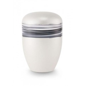 Biodegradable Urn (Wave Edition - White)